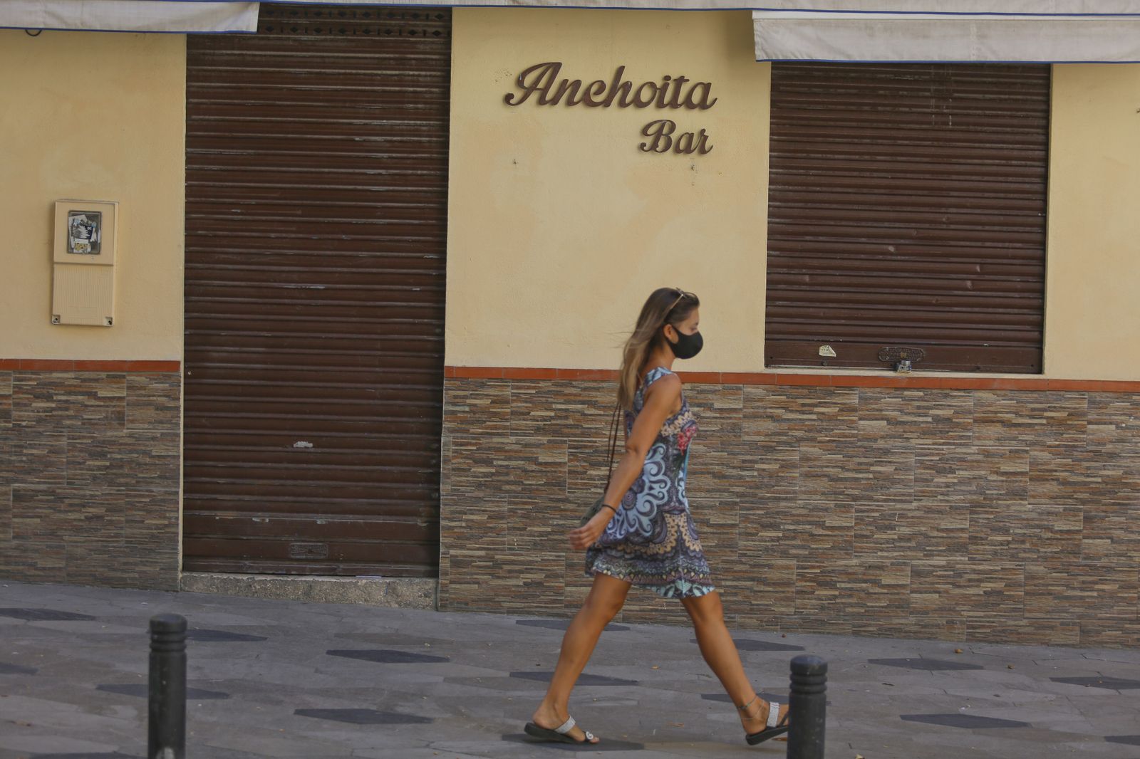 Fotos de los bares de Málaga, todavía a medio gas, en la recta final de la fase 3