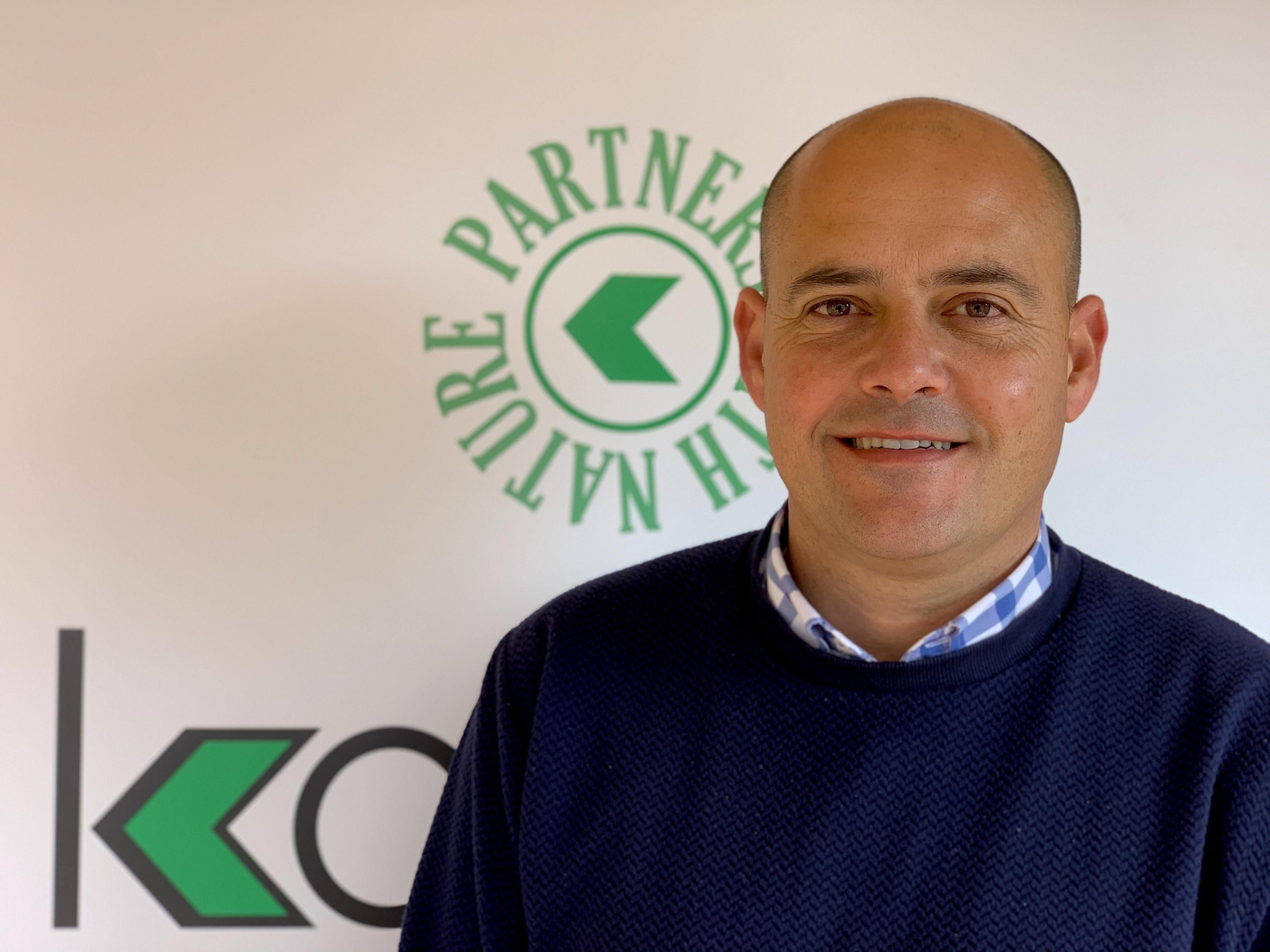 Juan Miguel Rodríguez en las instalaciones de Koppert.