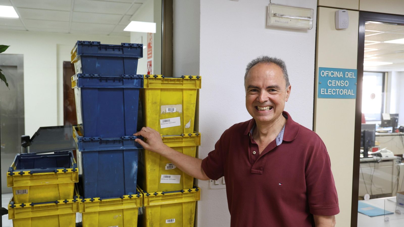 El jefe de la Oficina del Censo Electoral, Antonio Sánchez.