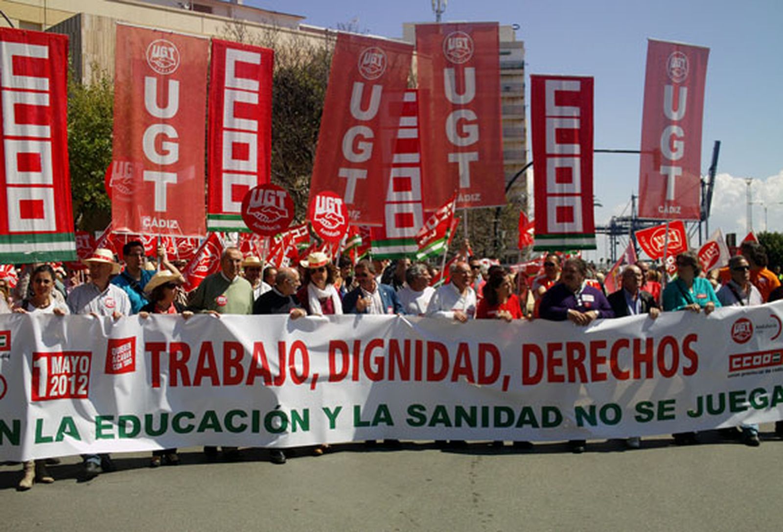 Llamamiento sindical a los parados de Cádiz para seguir movilizándose