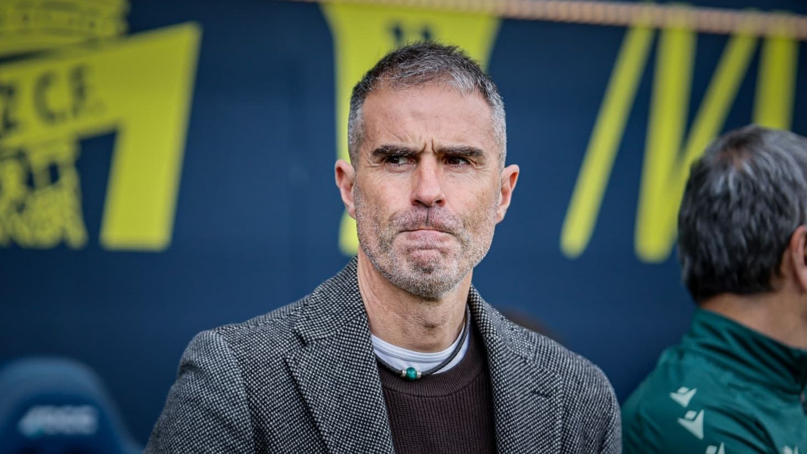 Gesto serio de Gaizka Garitano.