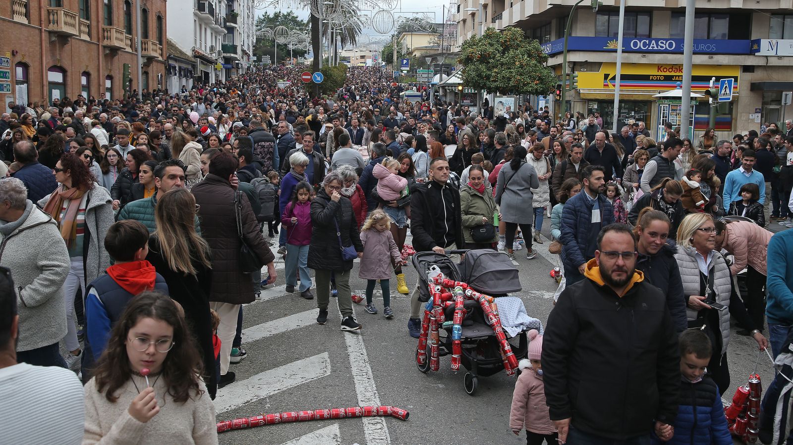 Fotos del arrastre de latas en Algeciras