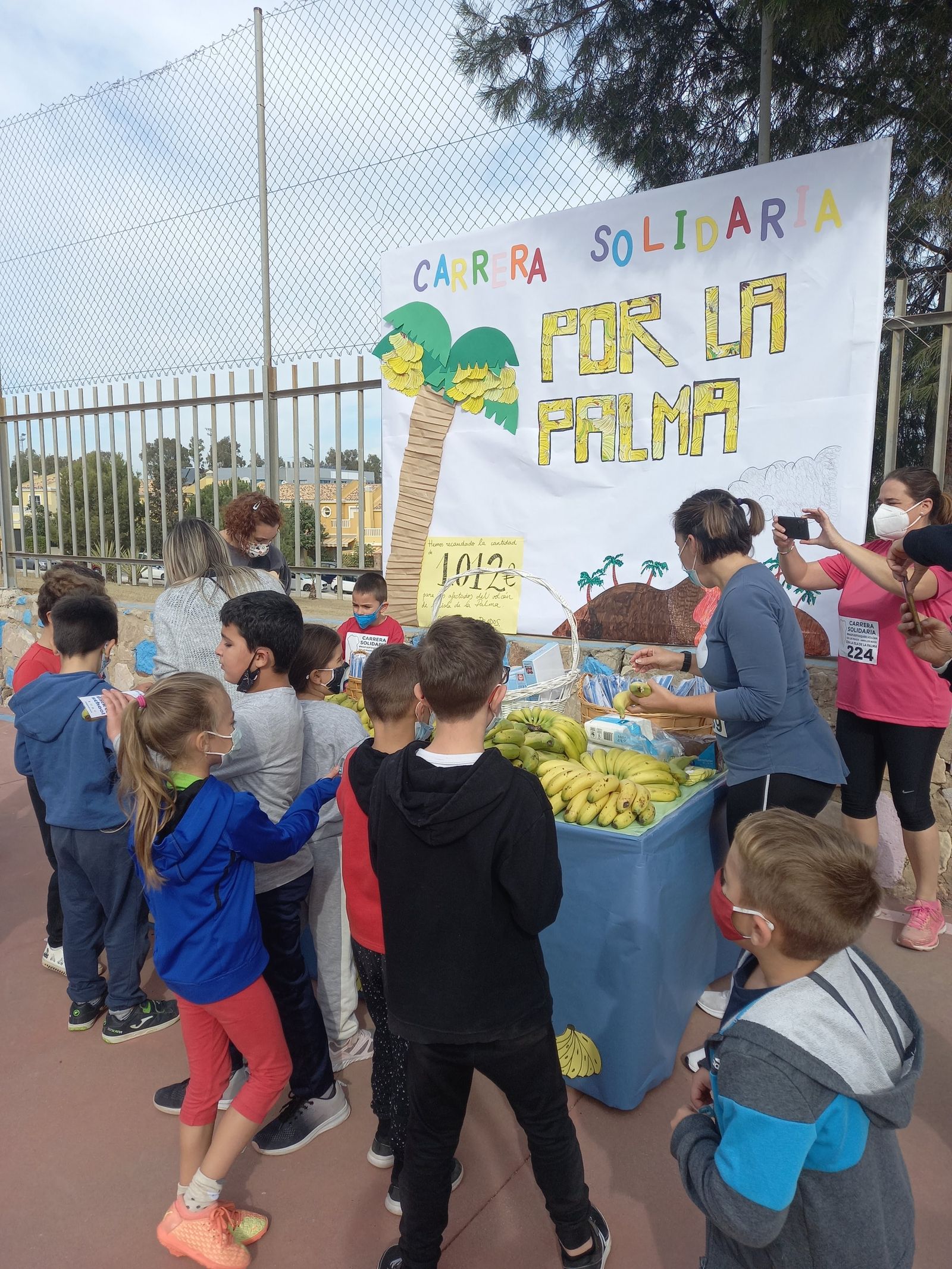 Reparto de plátanos de Canarias.