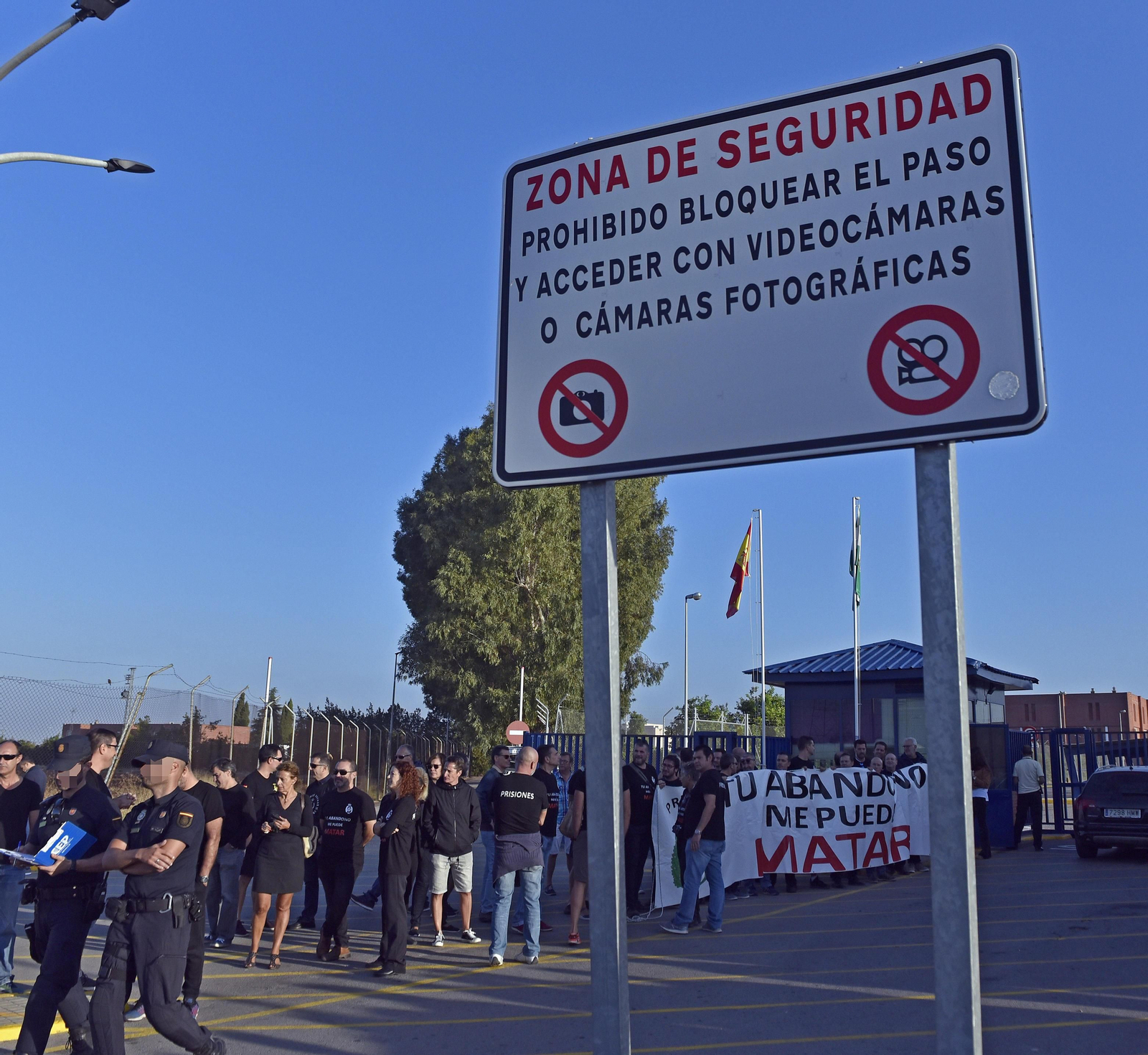 Protesta de los funcionarios de prisiones en Sevilla-I