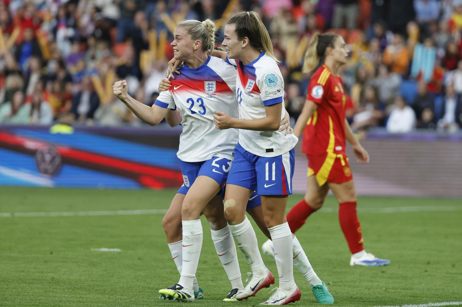 Las mejores imágenes de la final España - Inglaterra de la Eurocopa femenina