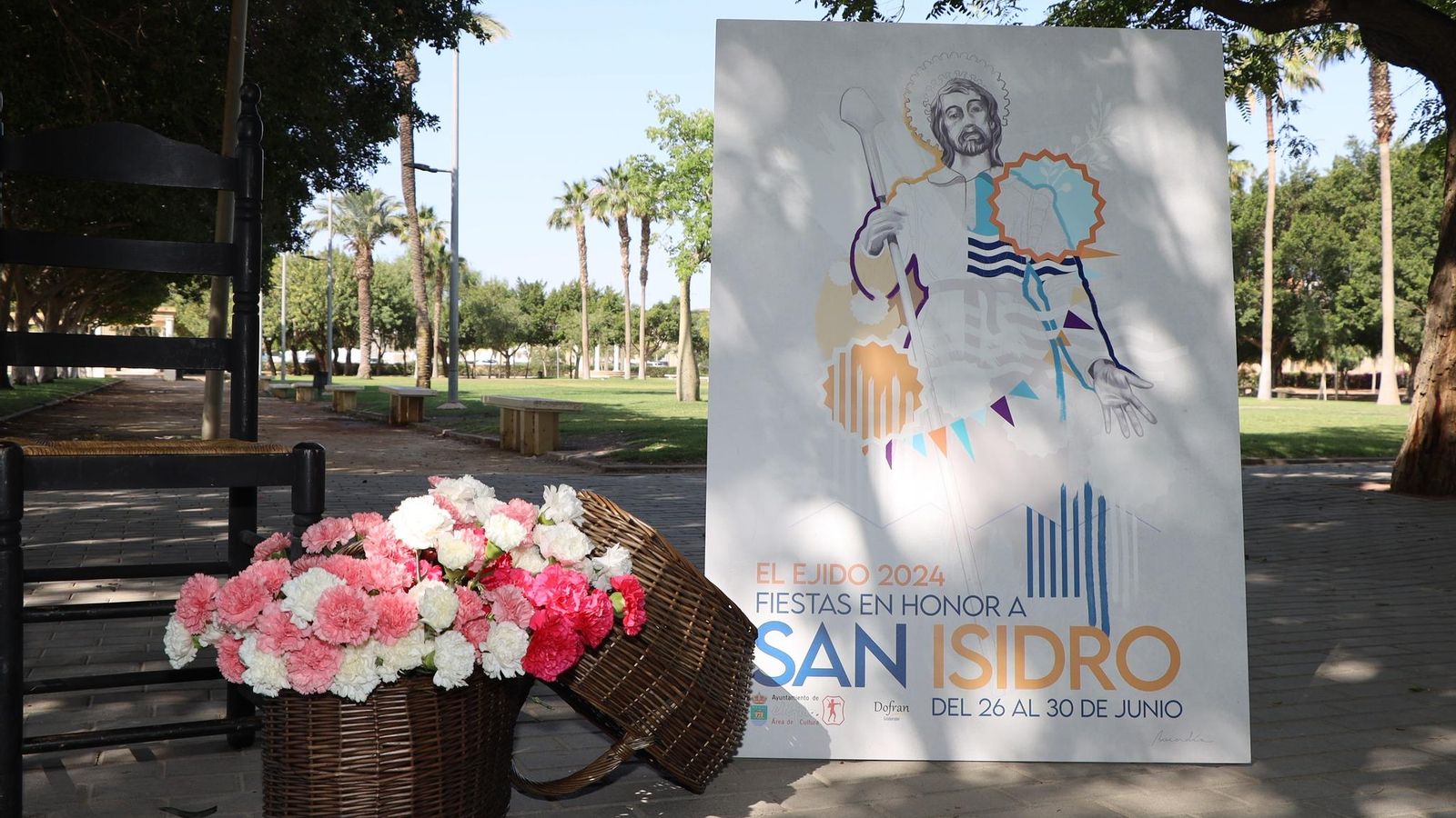 Cartel anunciador de las fiestas patronales de El Ejido.