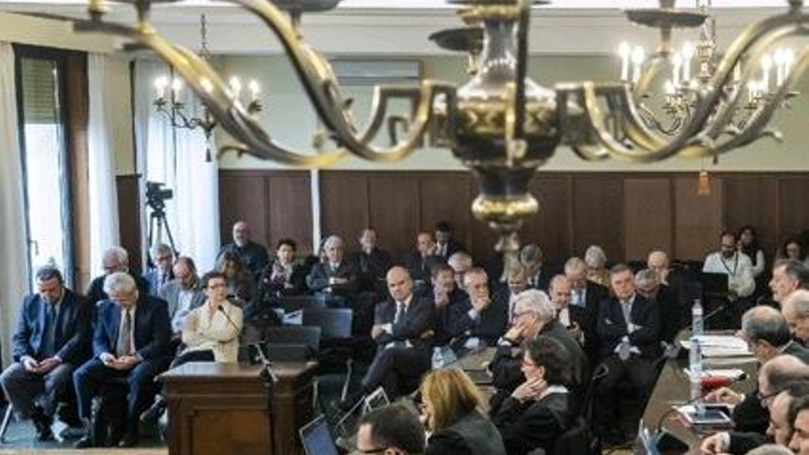 Una imagen de la Sala del juicio de los ERE durante la última sesión.