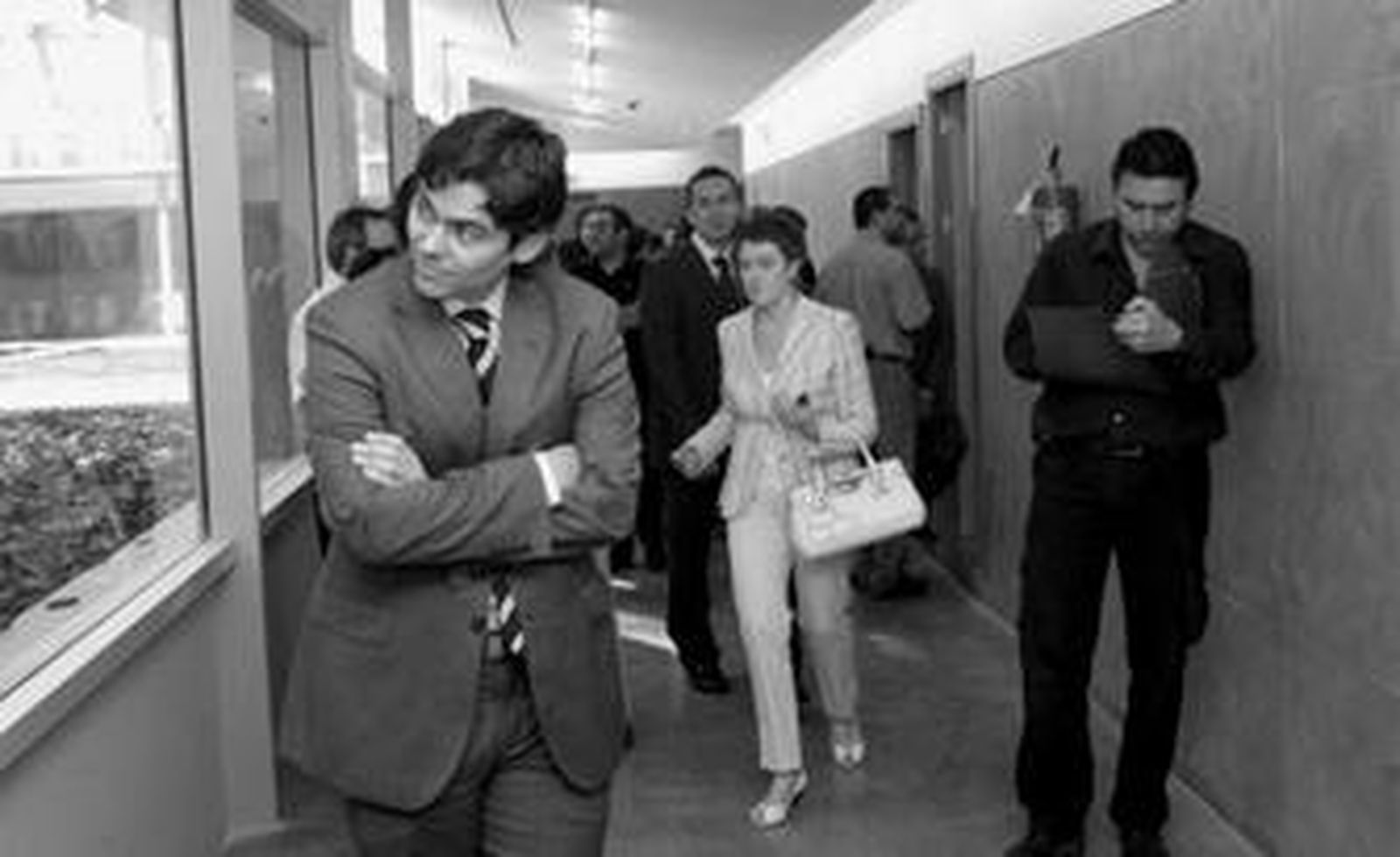 El delegado provincial de Justicia de la Junta, Darío Canterla, durante la visita al edificio tras la finalización de las obras.