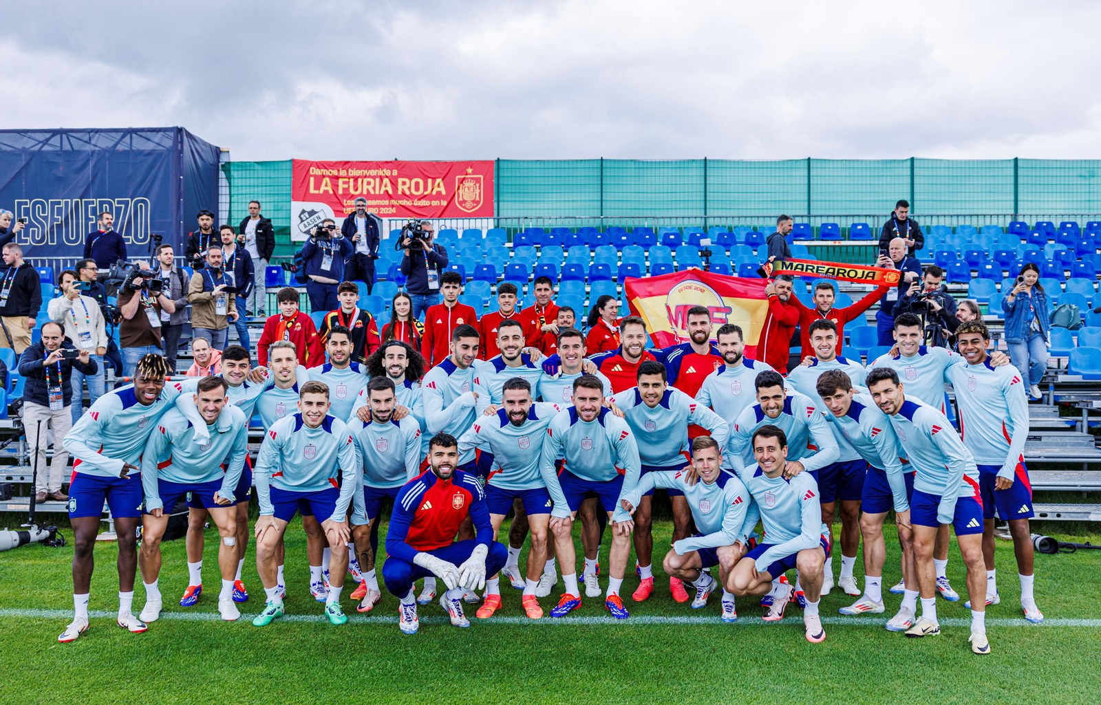 Las fotos de España antes del partido contra Alemania