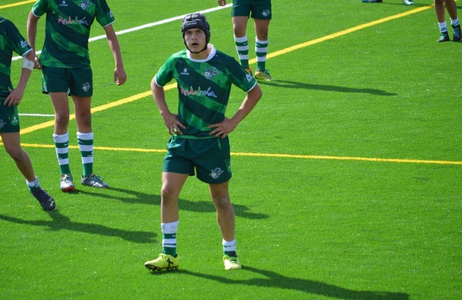 Álvaro Vaca, durante un partido con Andalucía