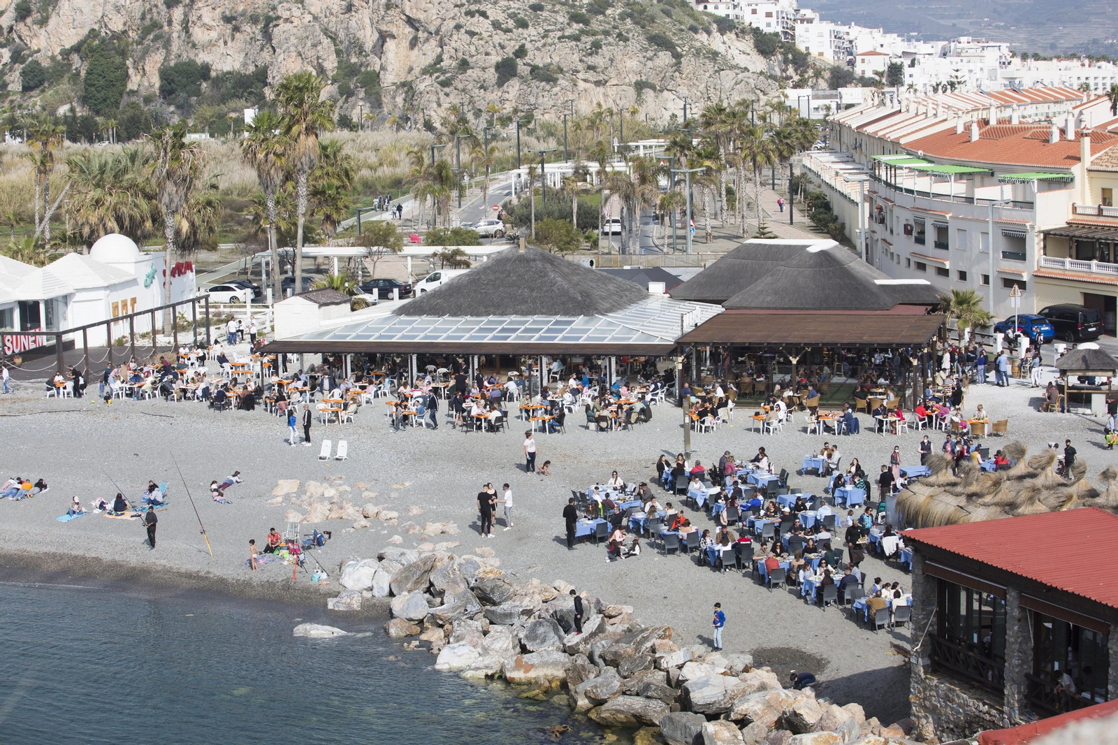 Imagen tomada este sábado desde el peñón de Salobreña.