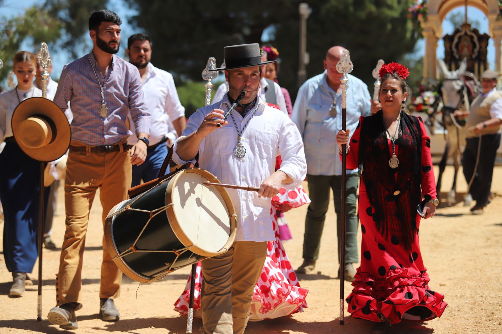 Imágenes de la presentación de las hermandades filiales ante la Virgen de Montemayor