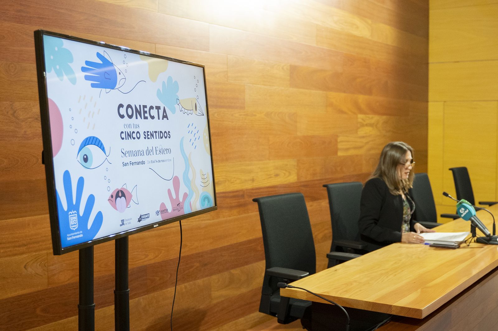 Regla Moreno, en la presentación de la Semana del Estero de San Fernando.