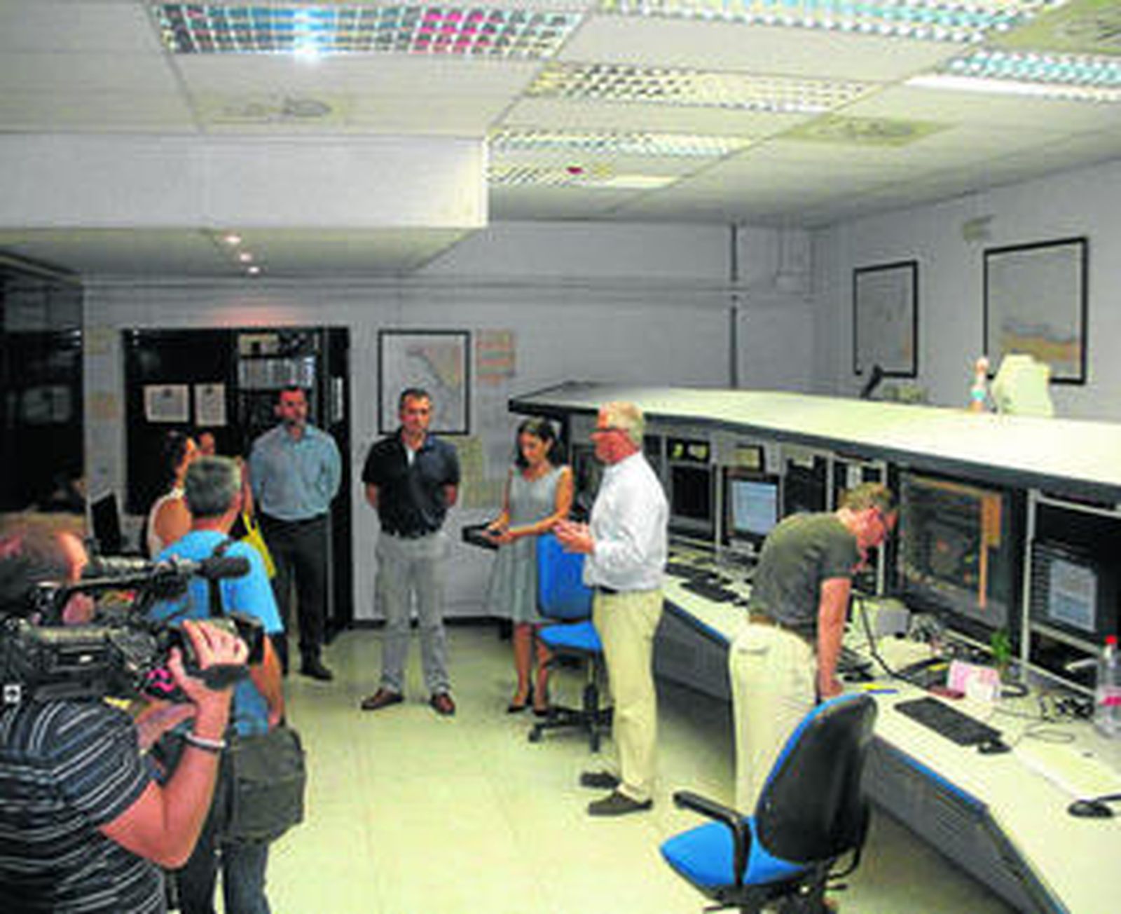 El centro de supervisión de cables submarinos desde el que se controlan todos los sistemas de comunicaciones.