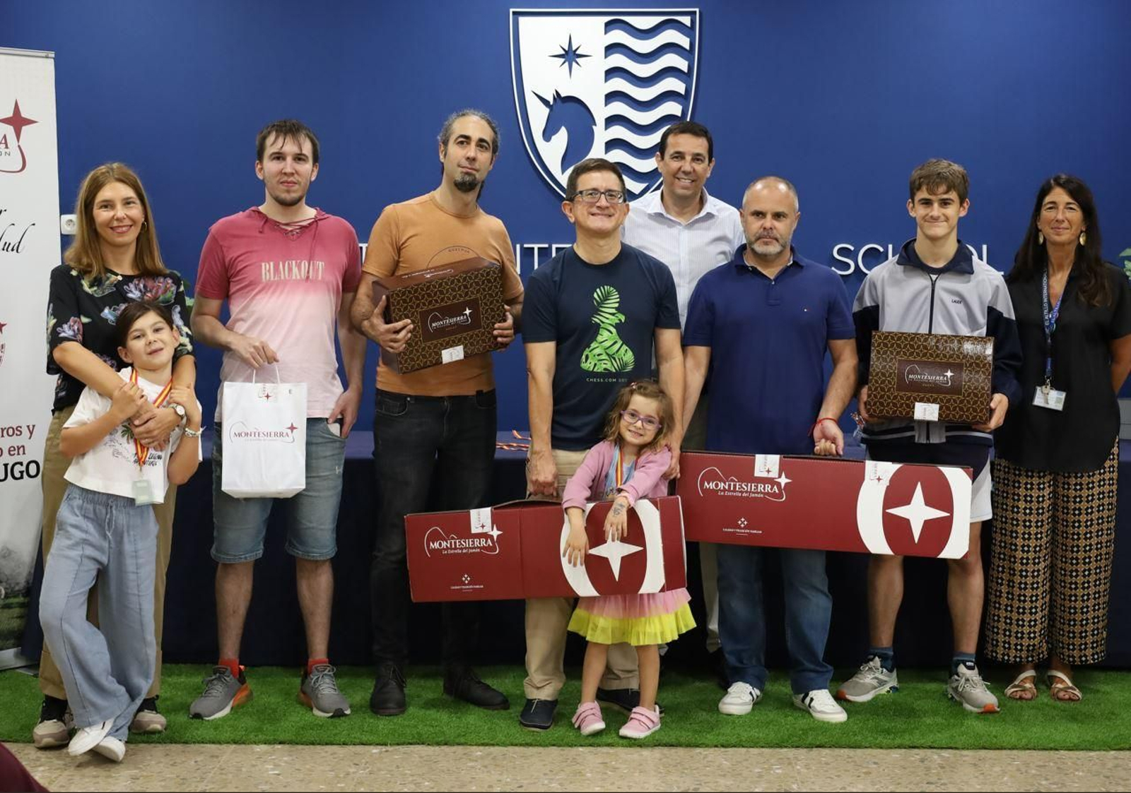 Vencedores del V Open Ajedrez Montesierra celebrado en El Altillo School.