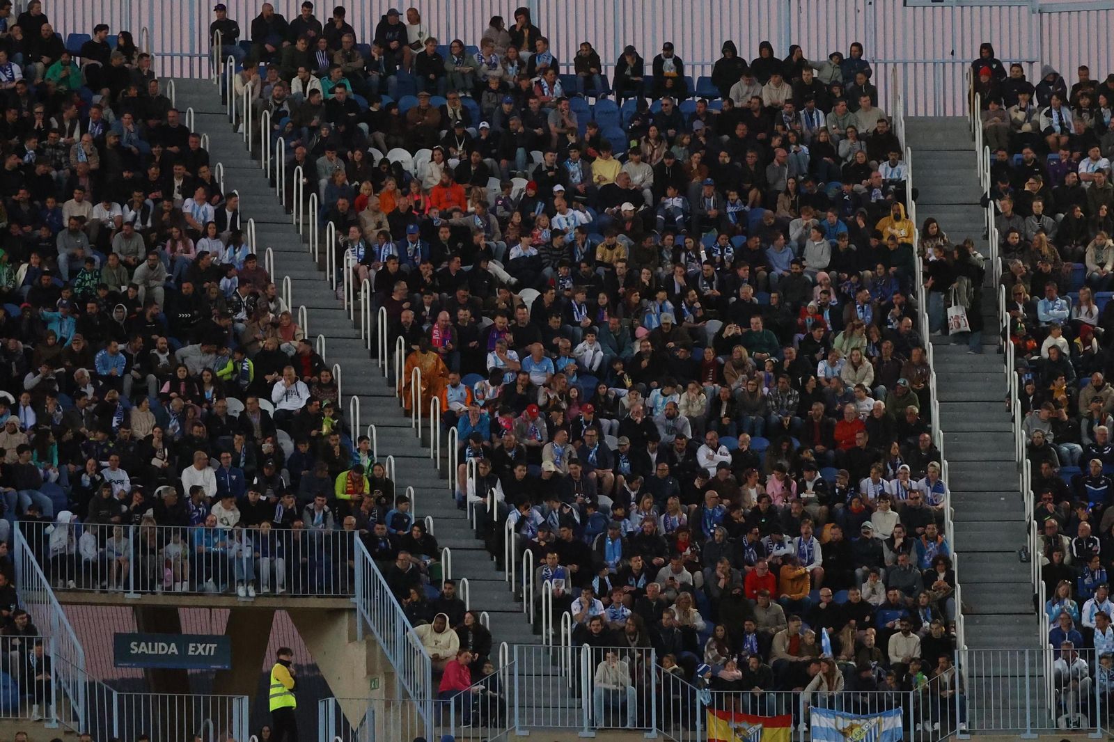 Búscate en las gradas de La Rosaleda en el Málaga-Levante