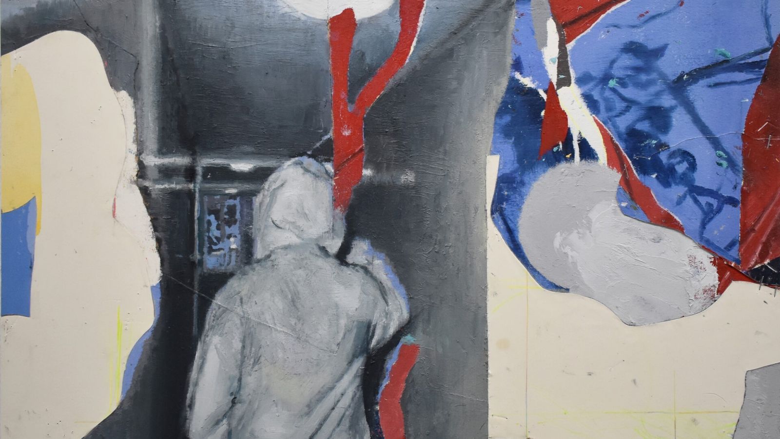 Otra de las obras de la muestra 'El pie lejos del freno' que puede visitarse en Sevilla.