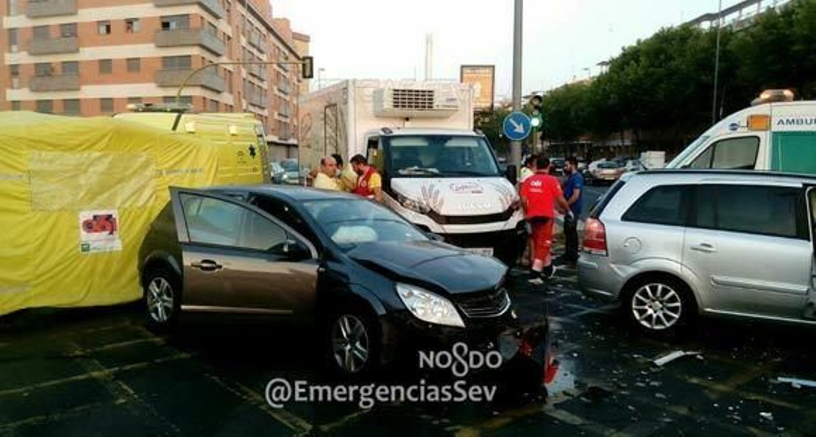 Un fallecido en una colisión múltiple en San Lázaro