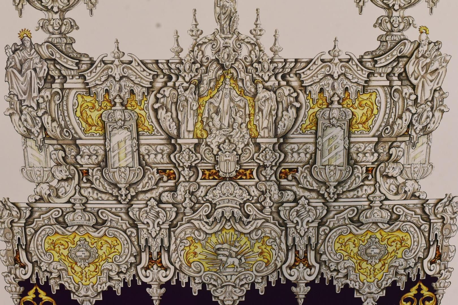 La Quinta Angustia de Córdoba presenta el diseño del paso del Señor del Soberano Poder