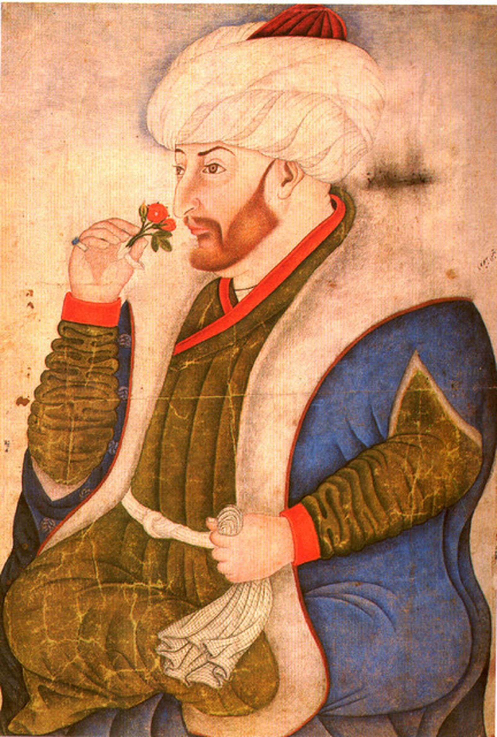 El sultán Mehmet II pintado por Bellini.