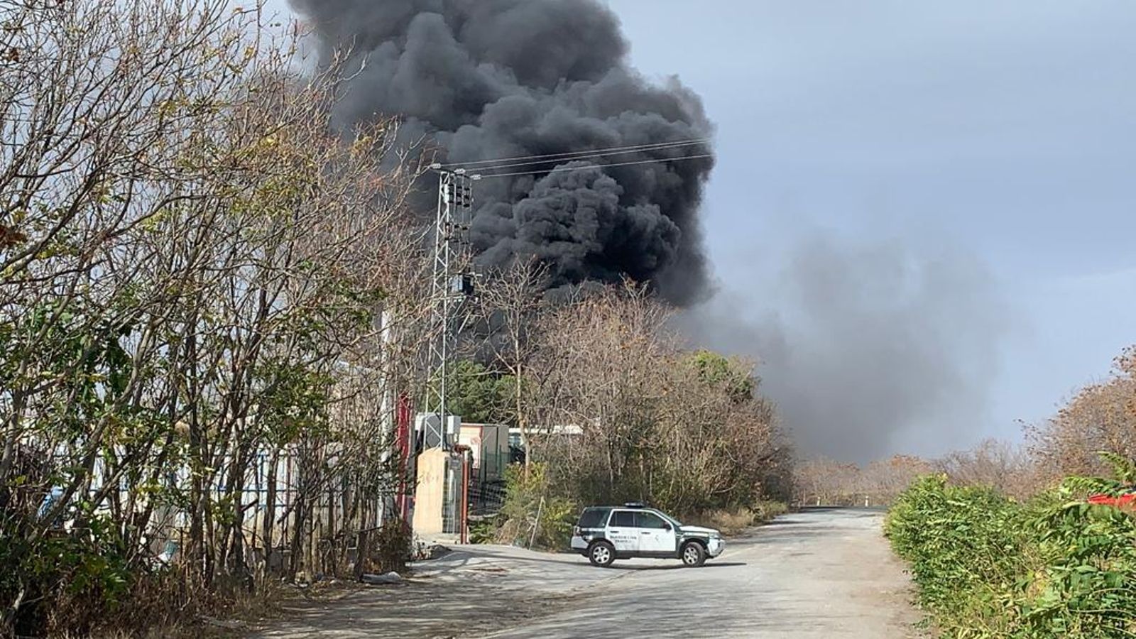 Imagen del incendio.