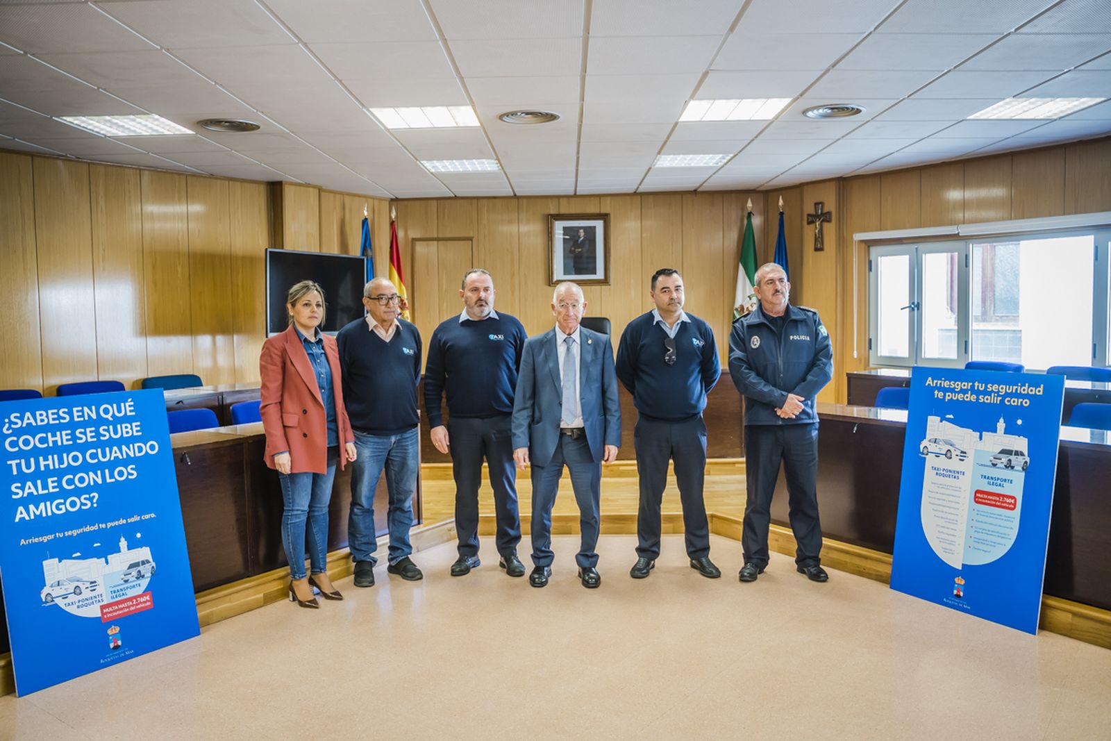 Presentación de la campaña en el Ayuntamiento de Roquetas de Mar.