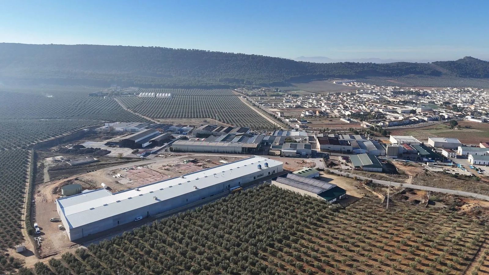 Vista aérea de la incubadora en Humilladero