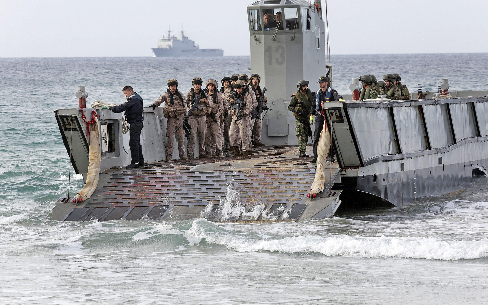 El asalto de la Infantería de Marina al Retín