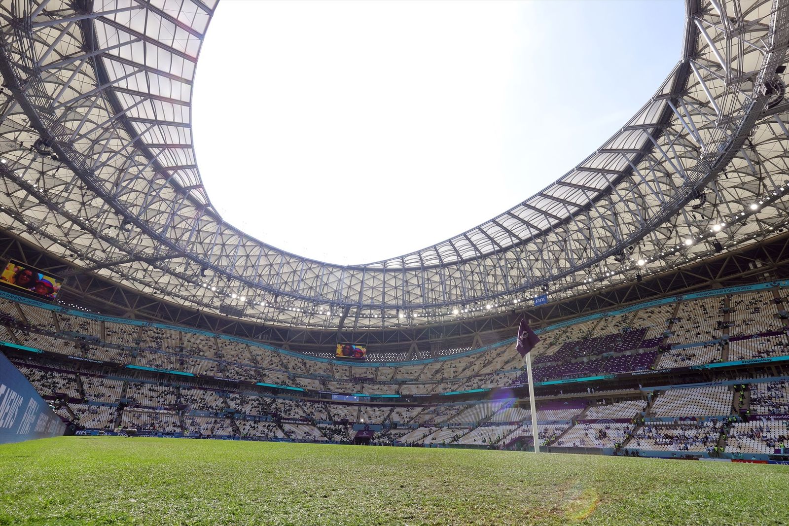 Una vista del Lusail Stadium donde se iba a celebrar el choque entre España y Argentina.