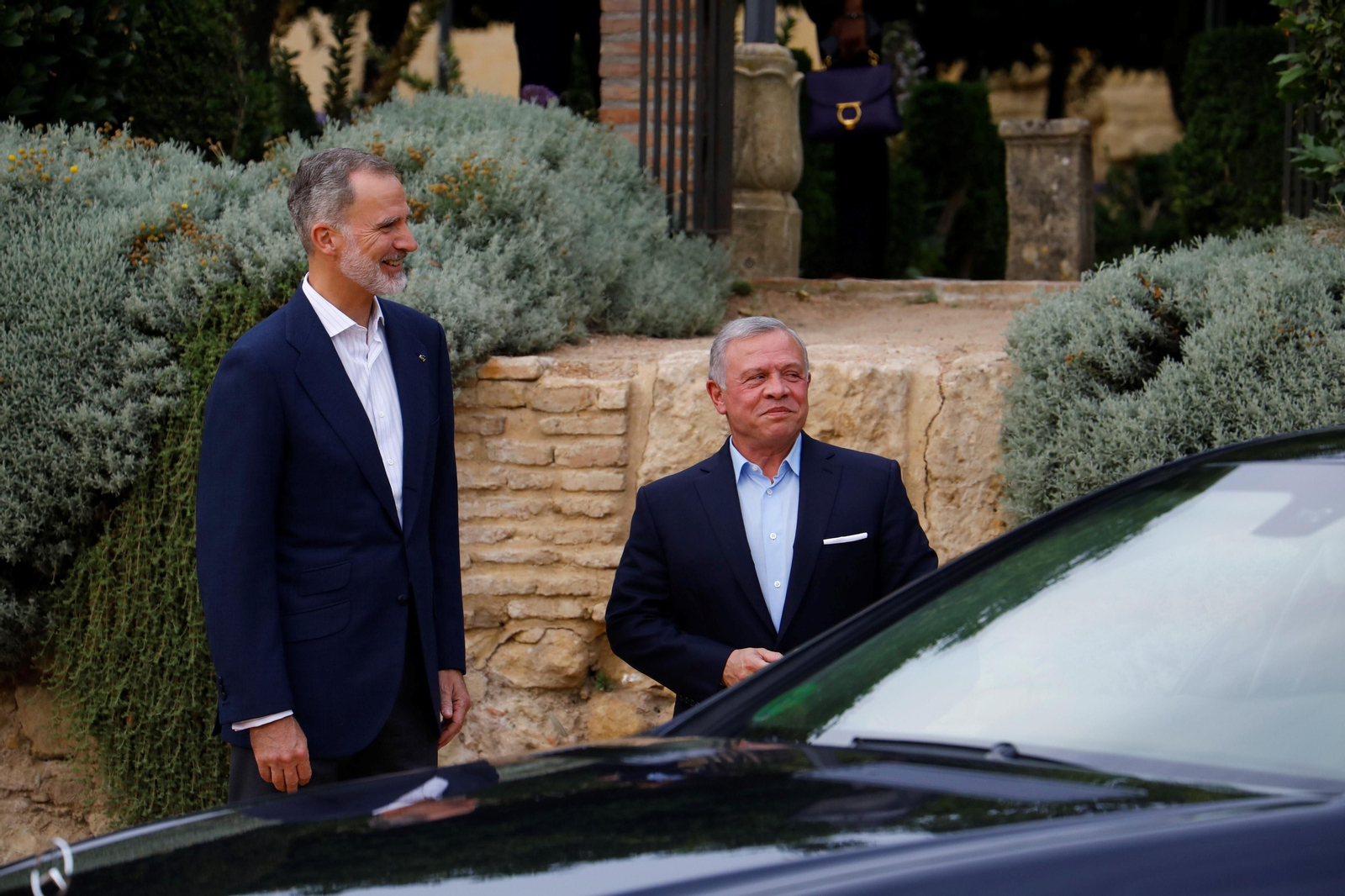 Los reyes Felipe VI y Abdalá II, en el Alcázar de los Reyes Cristianos de Córdoba