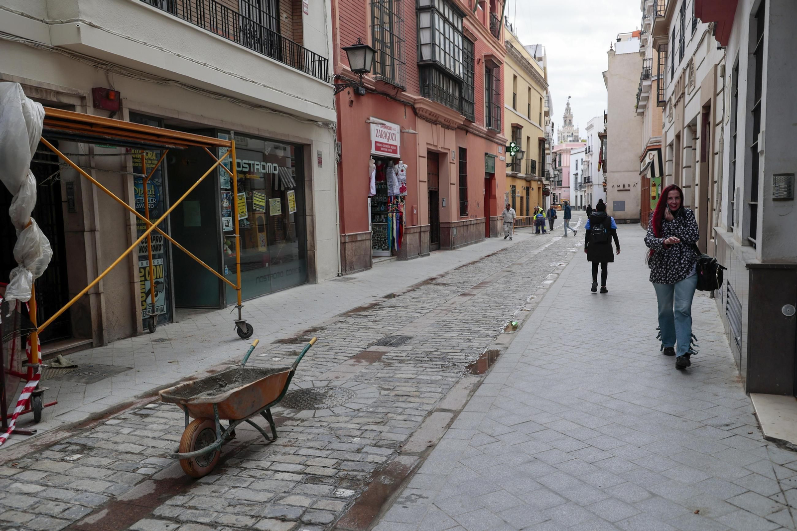 Así avanzan las obras en la calle Zaragoza
