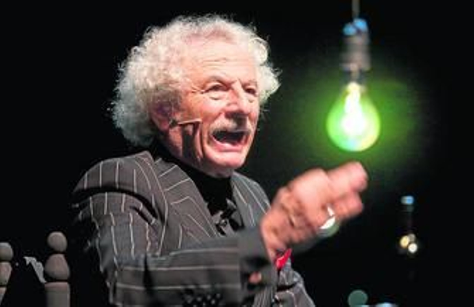 Rafael Alvarez, El Brujo durante la puesta en escena de El Testigo.