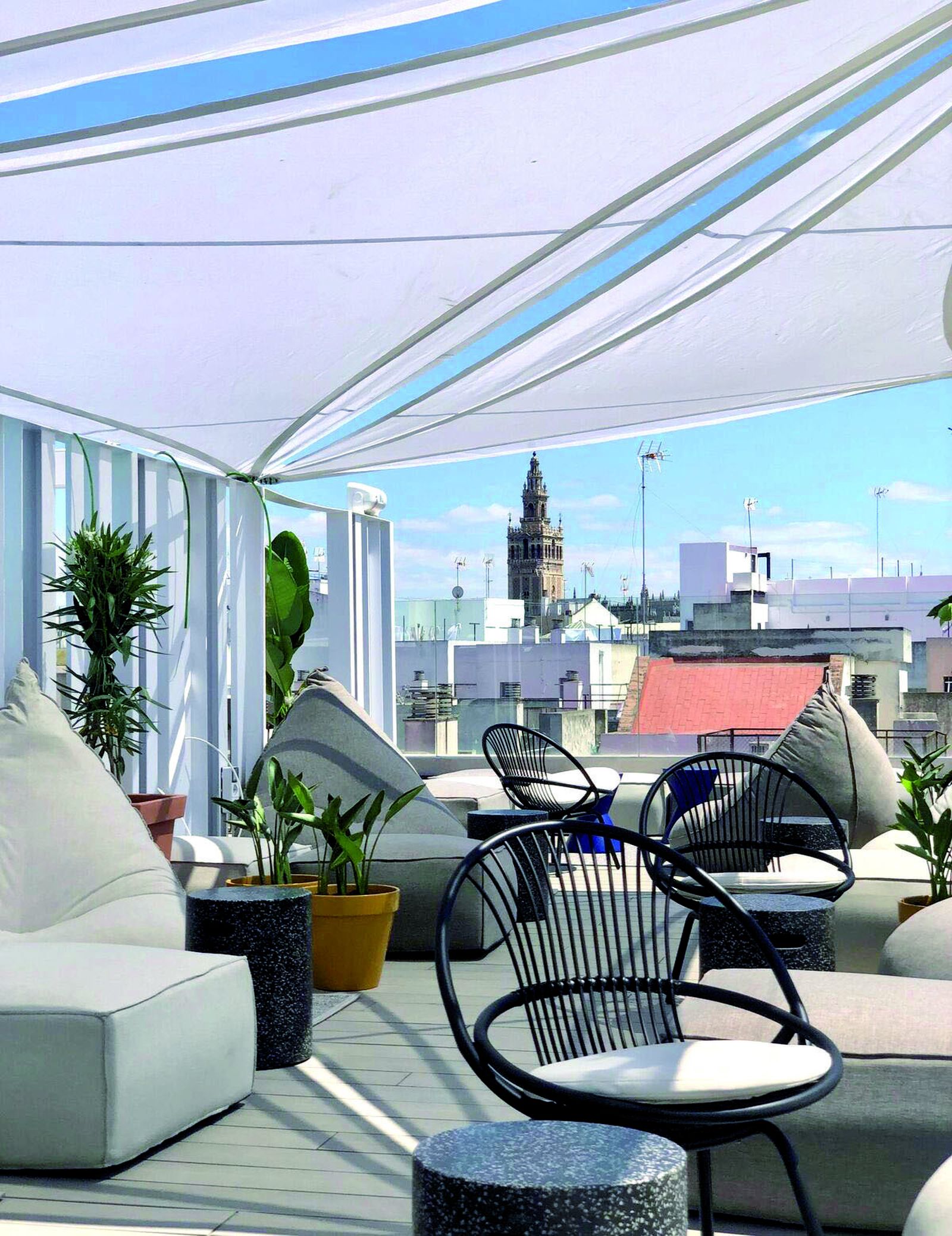 Terraza con inmejorables vistas.