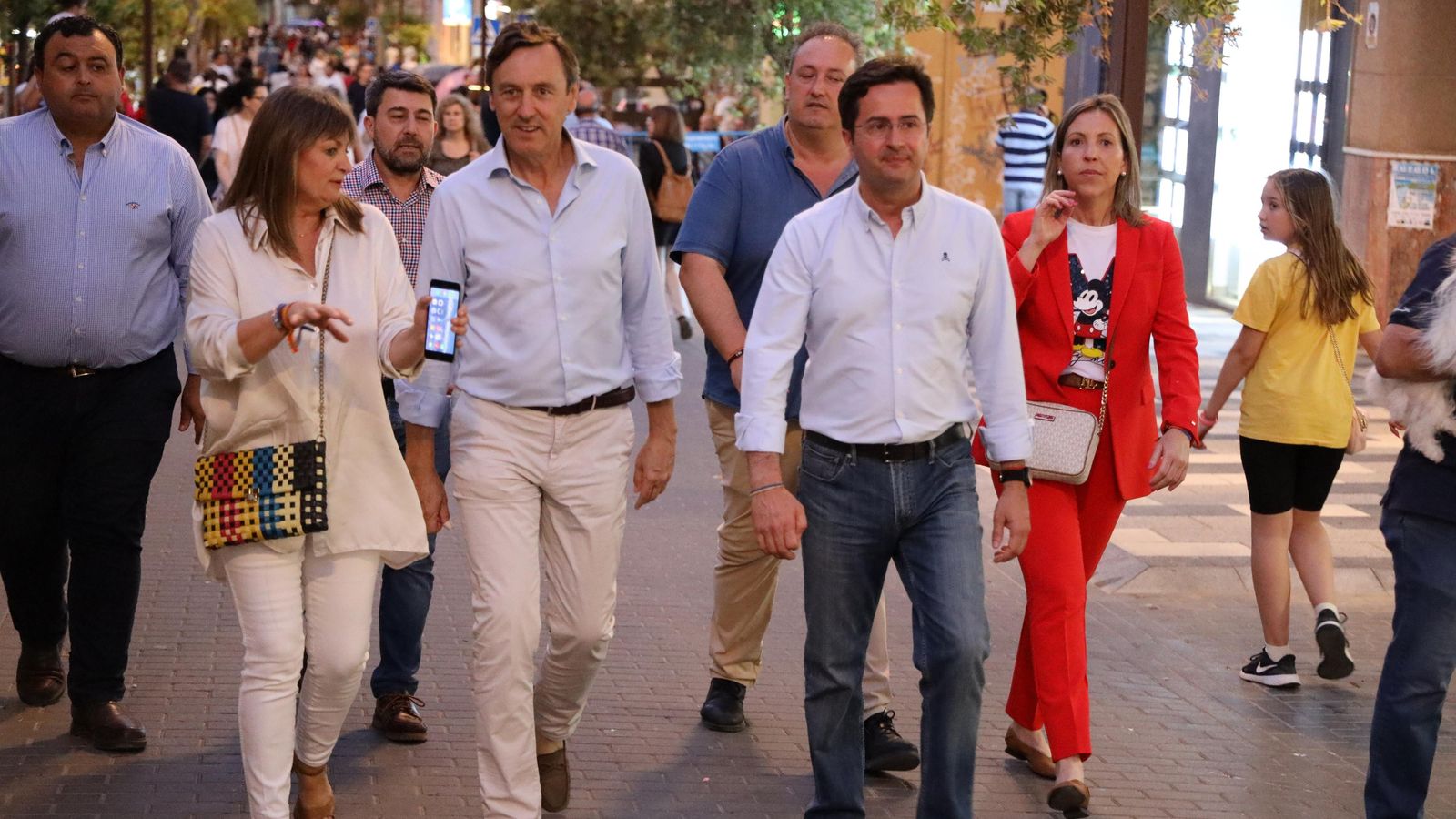 Francisco Góngora, Rafael Hernando y varios concejales.