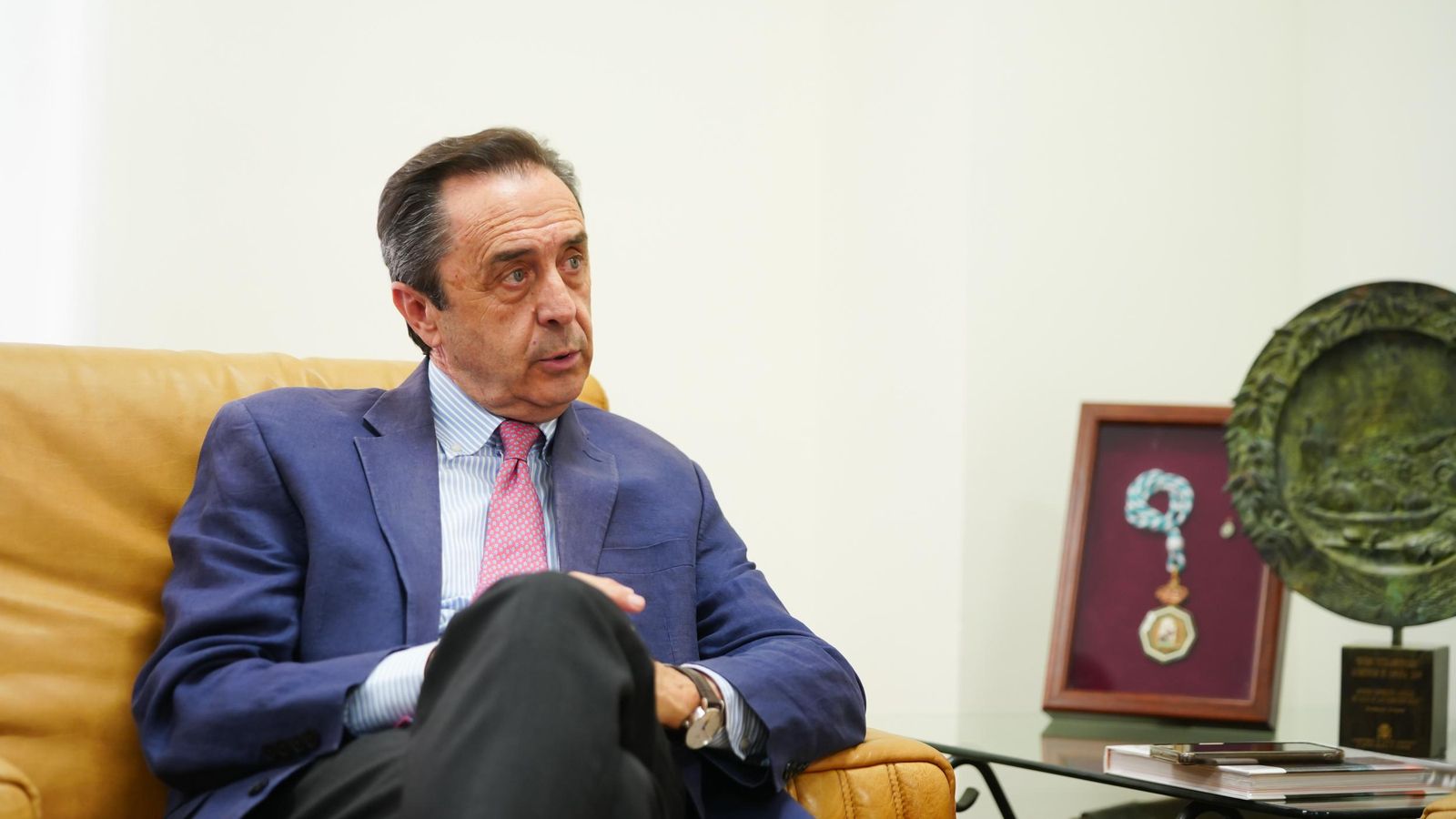 Ricardo Delgado, presidente de Covap, durante la entrevista.