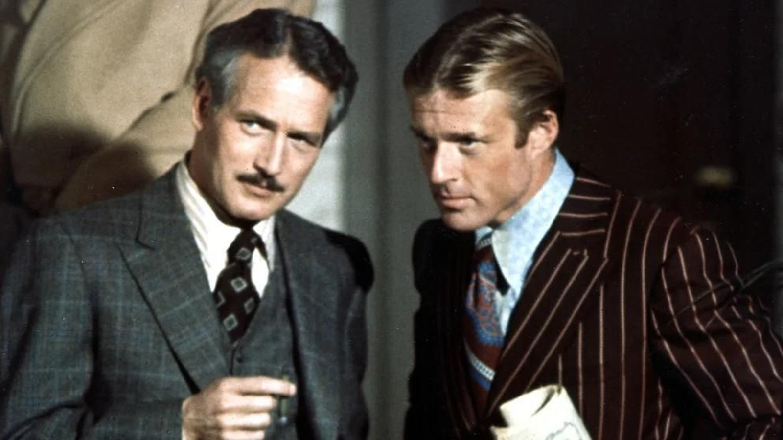 Robert Redford junto a Paul Newman.
