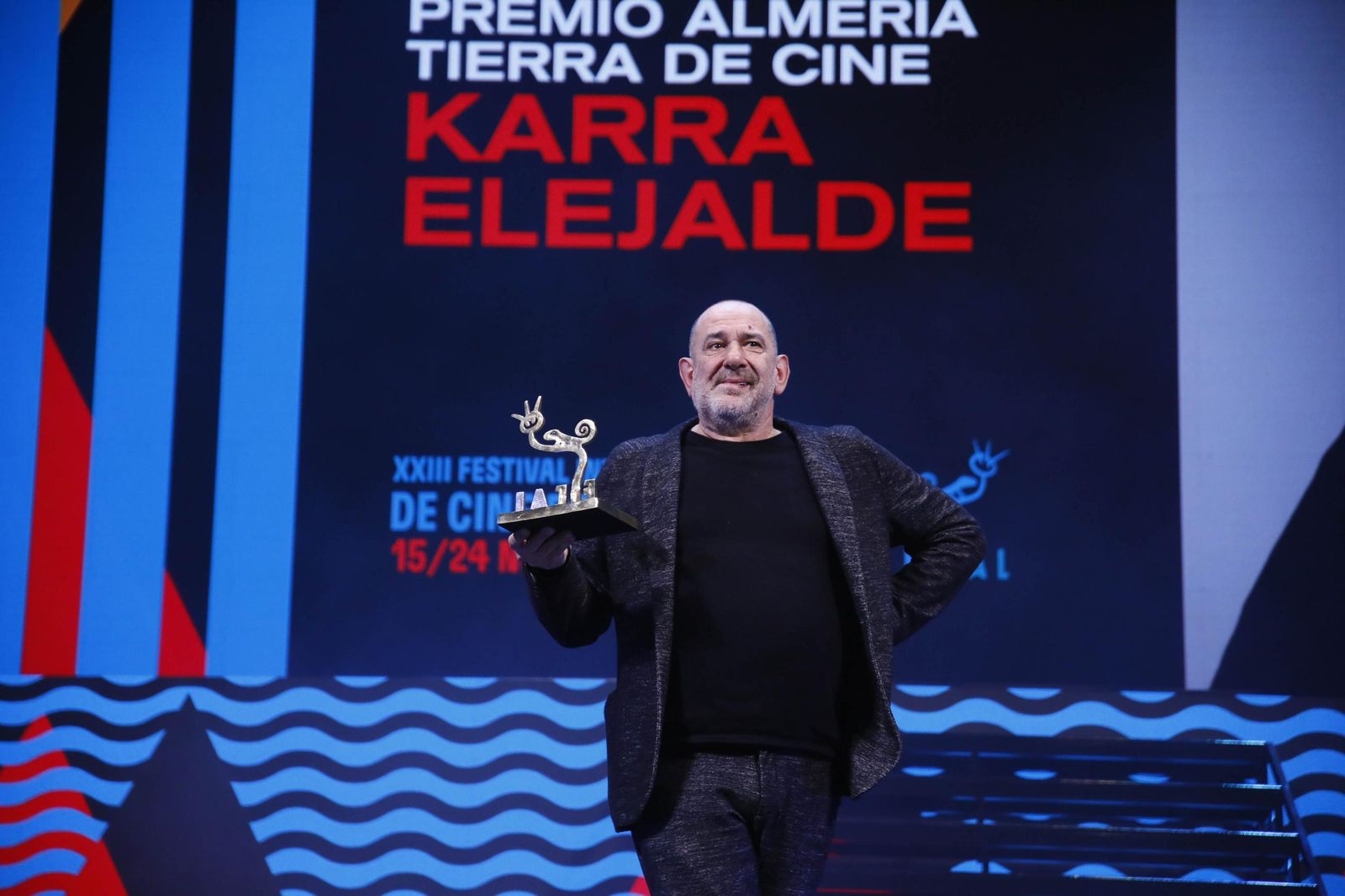Las imágenes de la gala del Festival Internacional de Cine de Almería (Fical) con el premio 'Almería, tierra de cine' a Karra Elejalde
