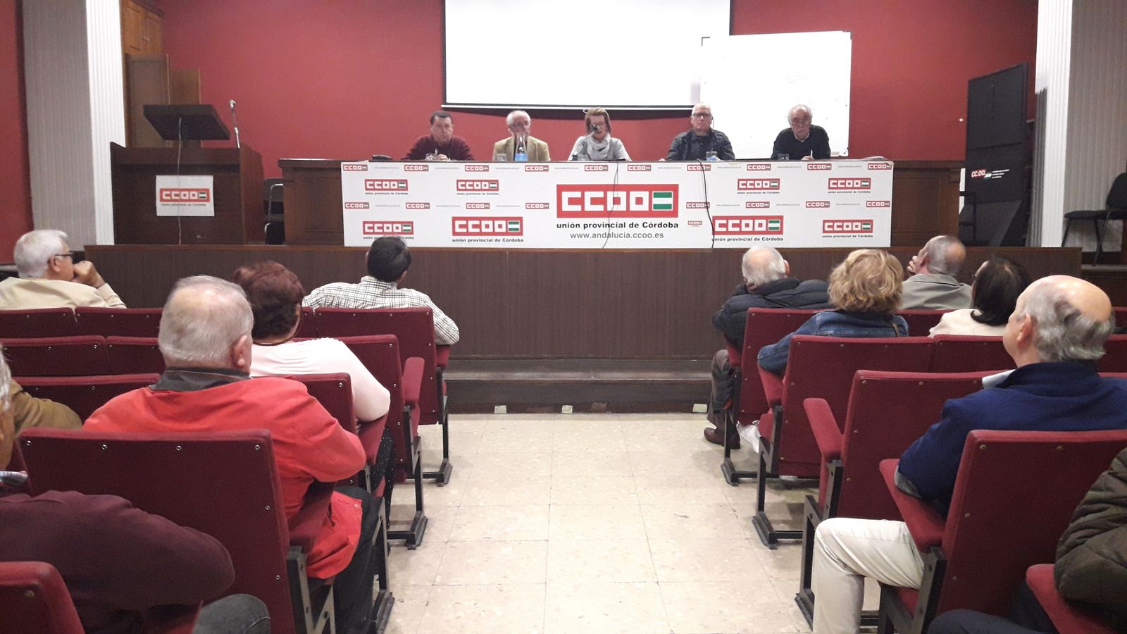 Encuentro de las federaciones de pensionistas y jubilados de CCOO y UGT.