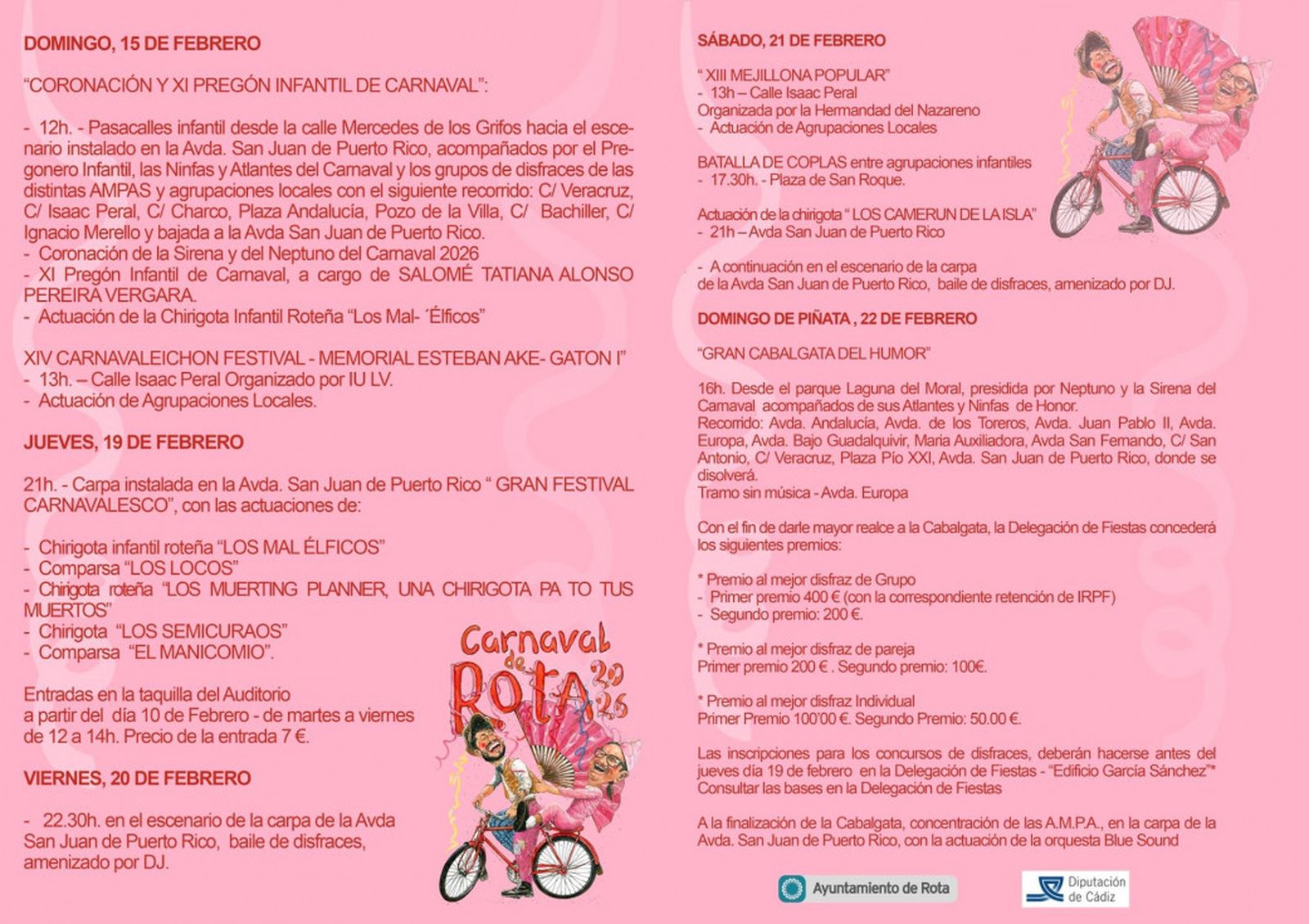 Programación del Carnaval de Rota (2).