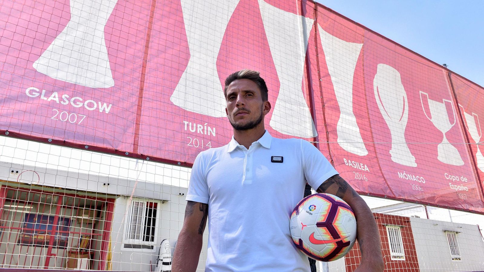 Daniel Carriço, en una imagen de archivo en la ciudad deportiva del Sevilla.