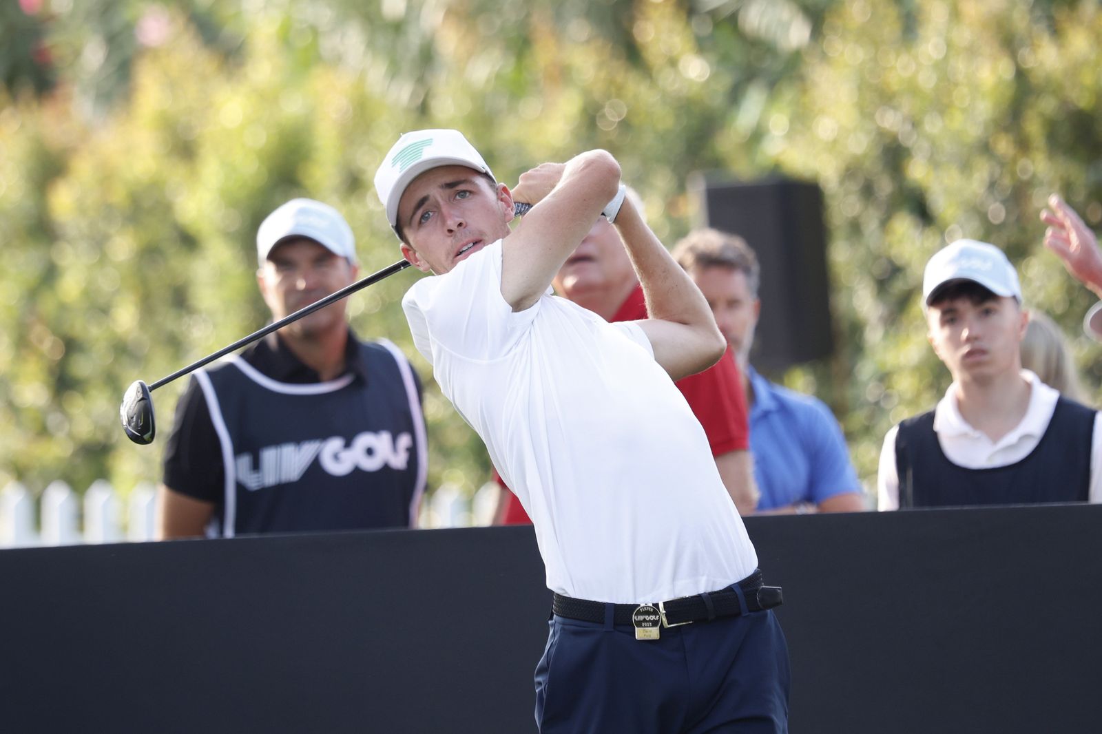 Marcos Alonso y Morata atraen las miradas durante el pro-am del LIV de Valderrama
