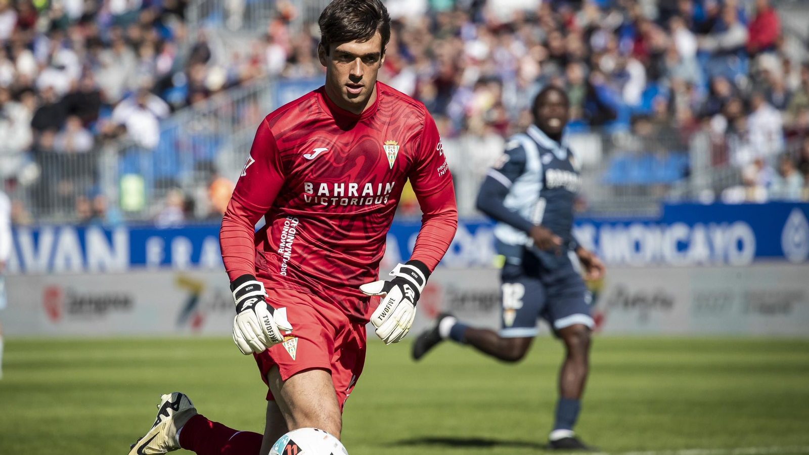 Iker Álvarez, en la visita del Córdoba CF al Real Zaragoza.