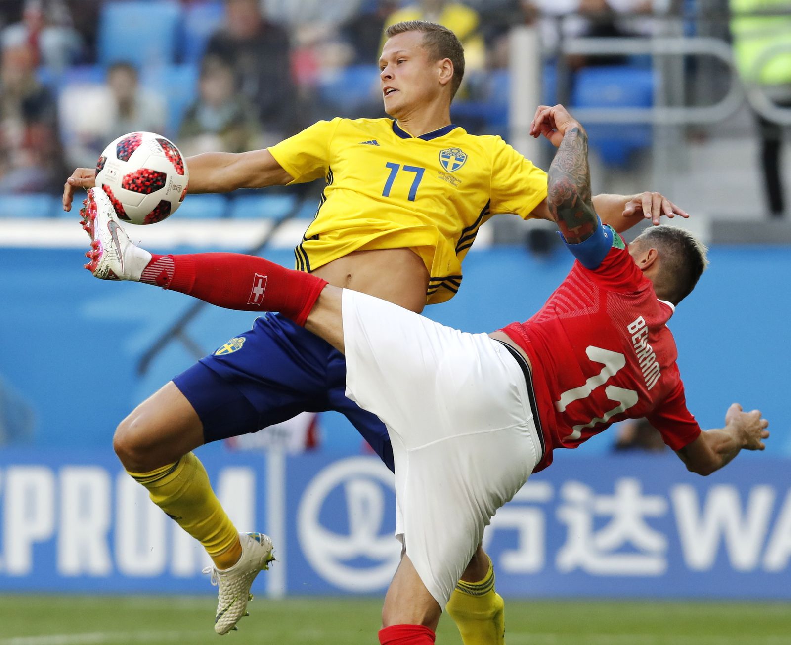 Las imágenes del Suecia-Suiza