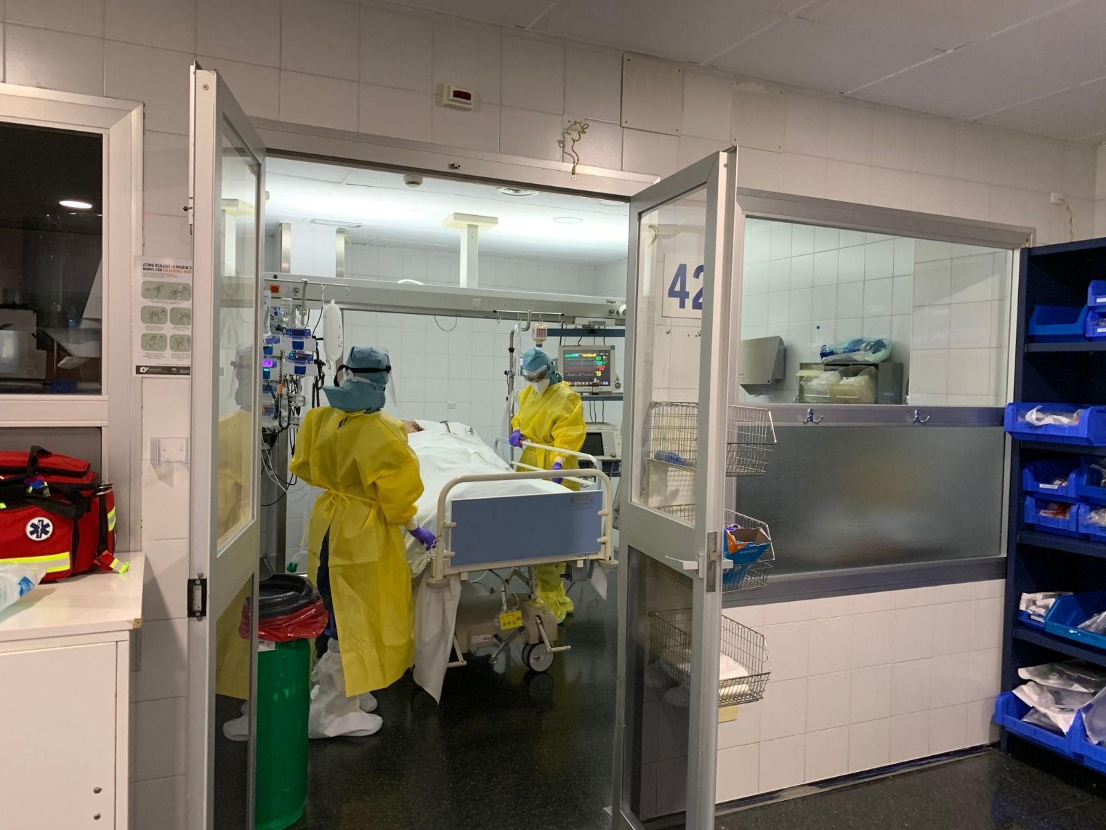 Un paciente ingresado en el Regional con coronavirus.