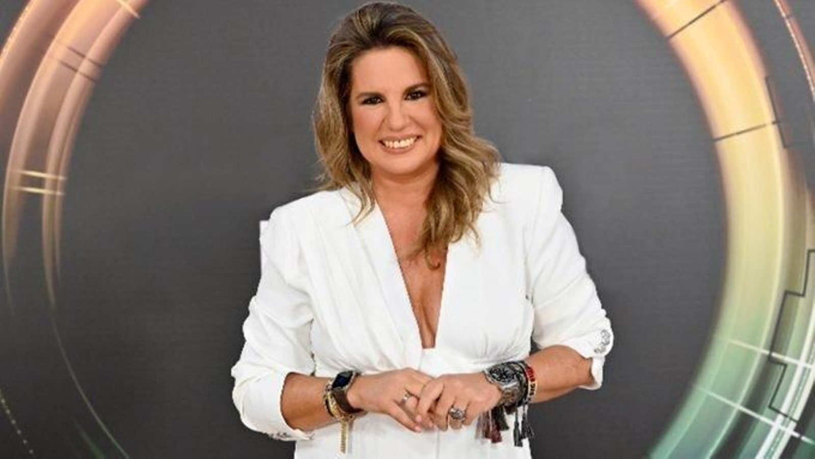 Carmen Porter en el plató de 'Futura'