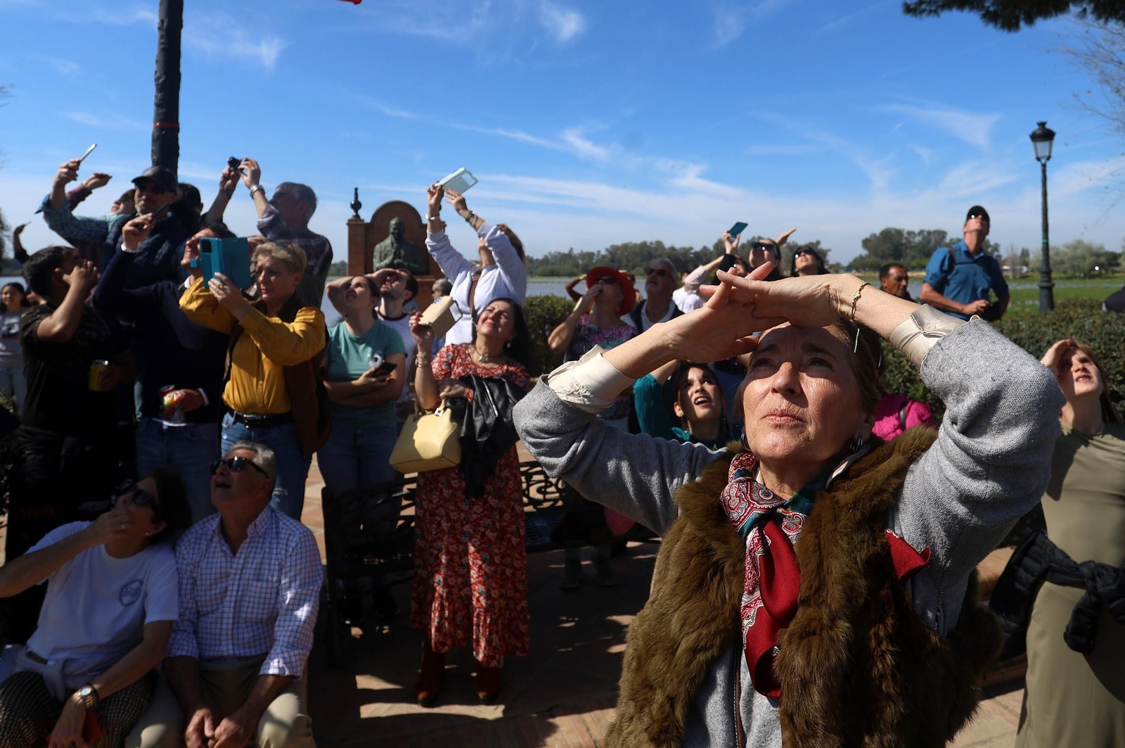 Imágenes del acto de Juramento o Promesa de Fidelidad a la Bandera Nacional en El Rocío