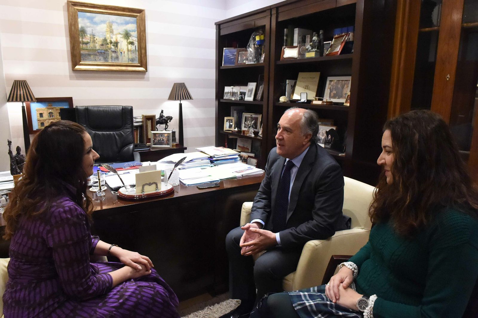 Gema Valderrama, José Ignacio Landaluce y Paula Conesa.