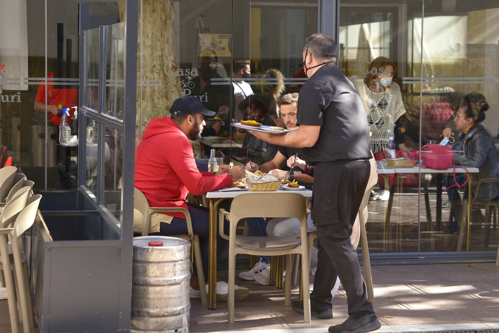 Fotos de ambiente de las calles en La Línea