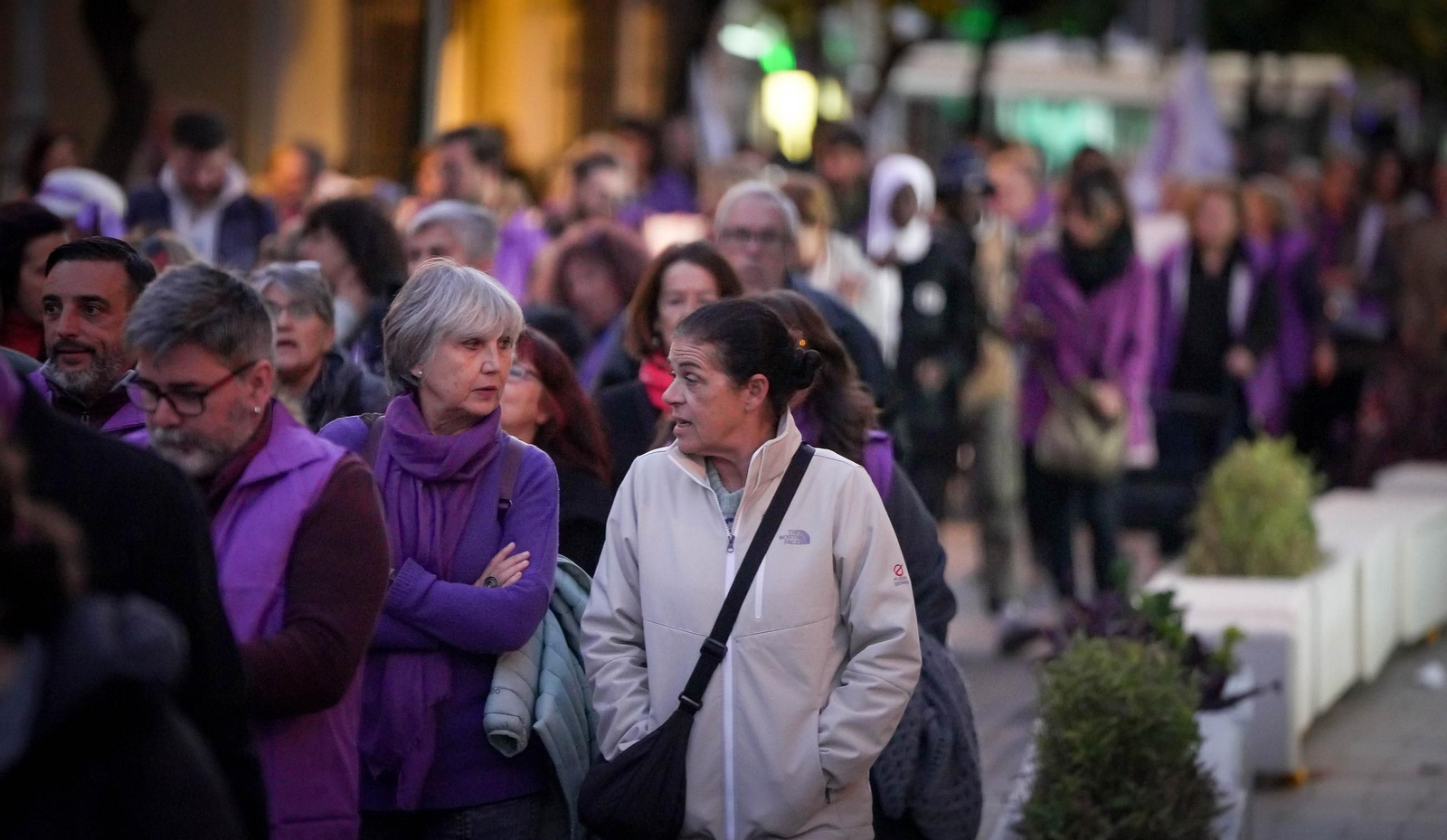 Manifestación por el 25-N en Jerez