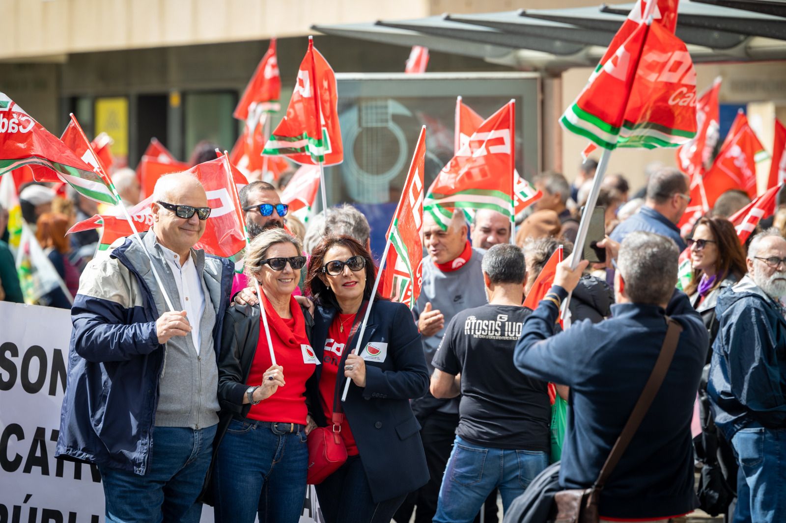 Imágenes de la manifestación del 1 de Mayo en Cádiz
